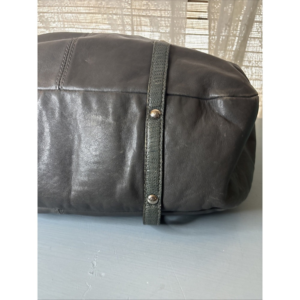 COACH Metallic Gray Leather, Legacy Shoulder Business Tote Bag, Large, 13205 - Picture 11 of 16